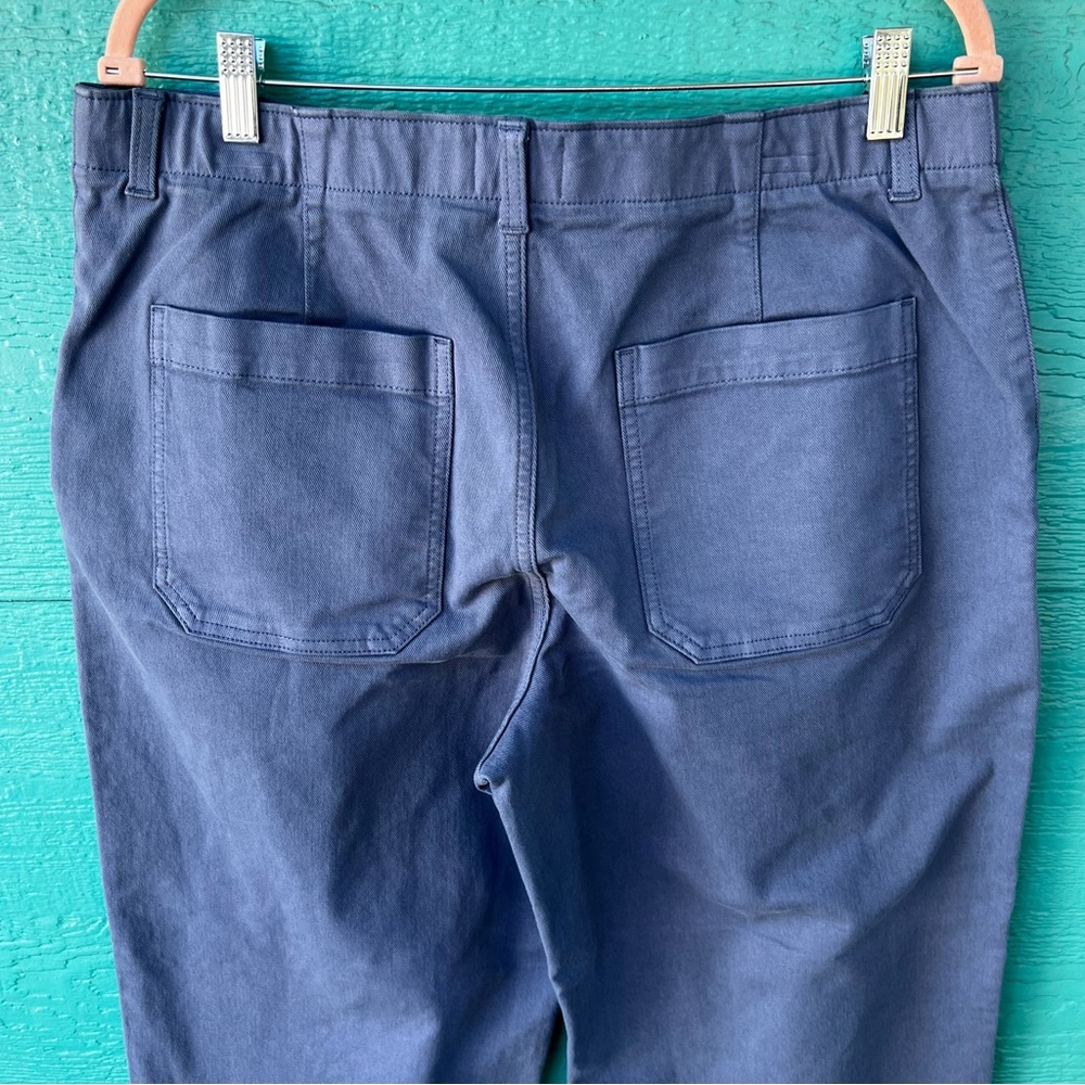 CASLON UTILITY CARGO TWILL WIDE LEG BLUE PANTS SIZE 14 NEW - Picture 7 of 8